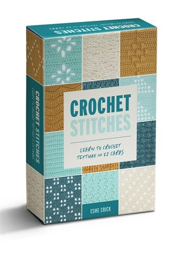 Crochet stitches card deck US terms