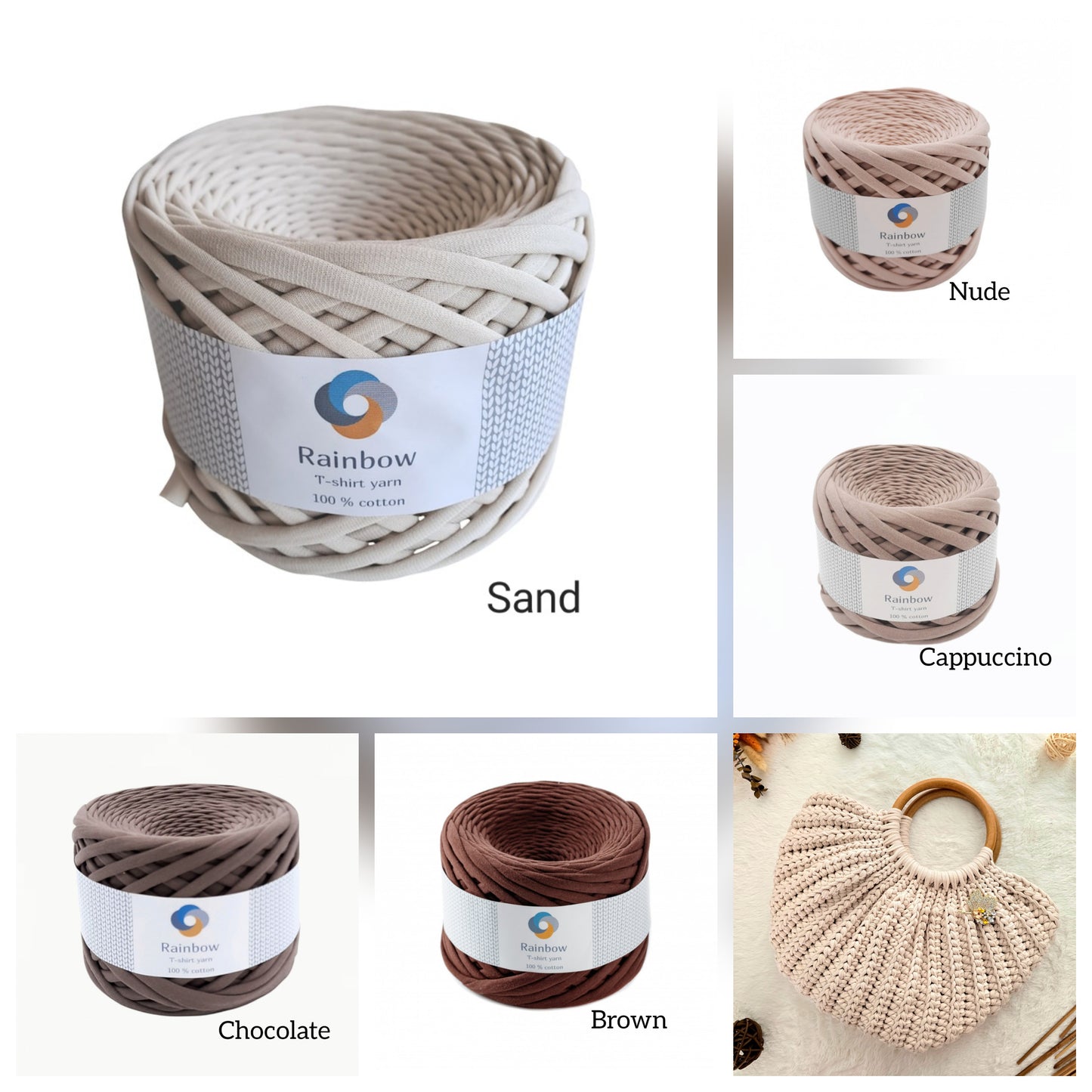 T-shirt Yarn - 50 m 7-9 mm thickness