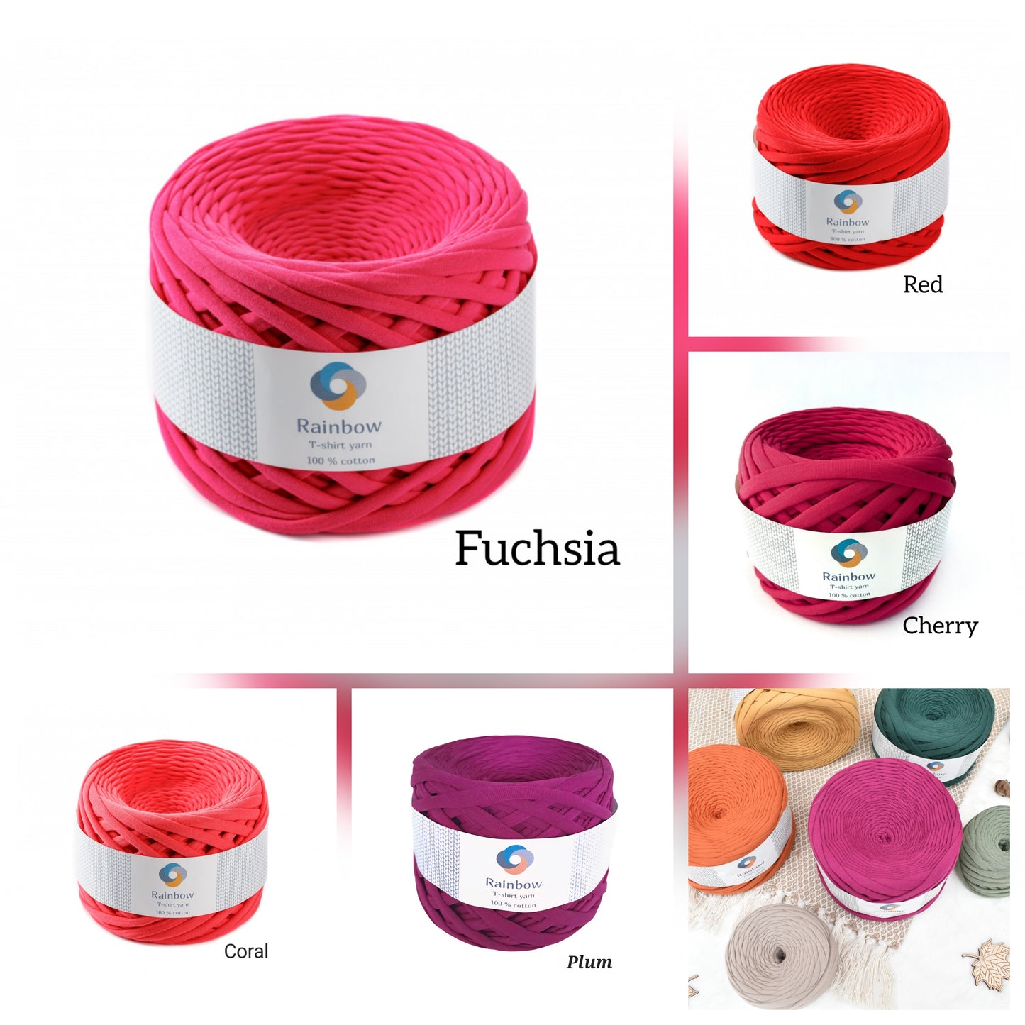 T-shirt Yarn - 50 m 7-9 mm thickness