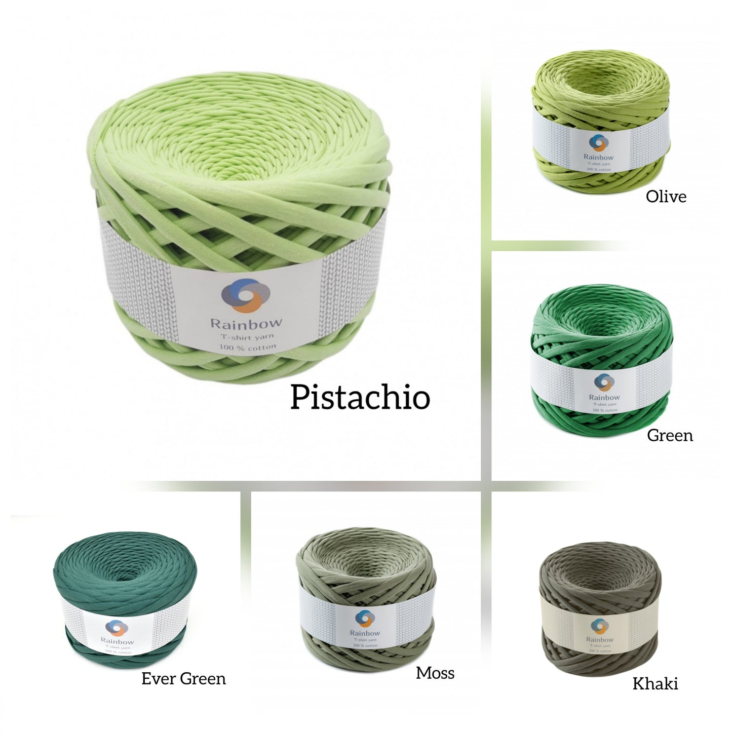 Tshirt yarn 100metres/110yards, 330-380gr, 9-11mm thickness, 100% Cotton Premium quality