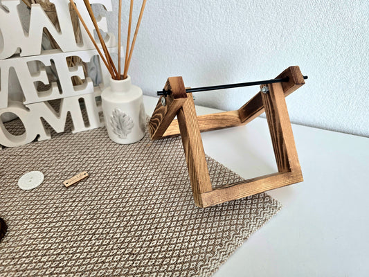 Wooden yarn holder