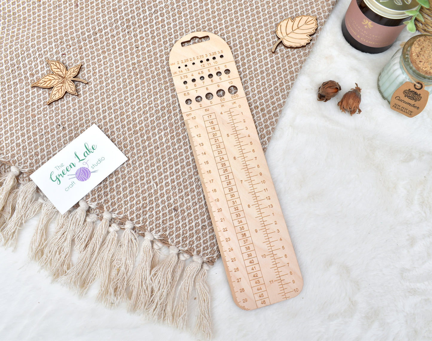 Wooden sock ruler N3 UK