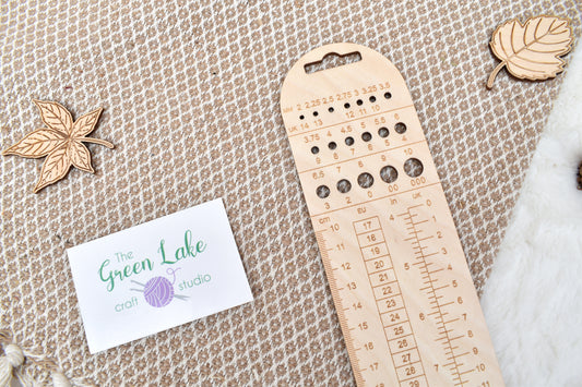 Wooden sock ruler N3 UK