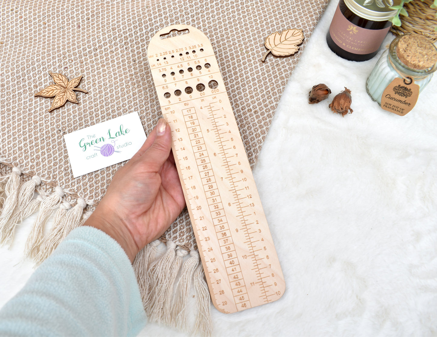 Wooden sock ruler N3 UK