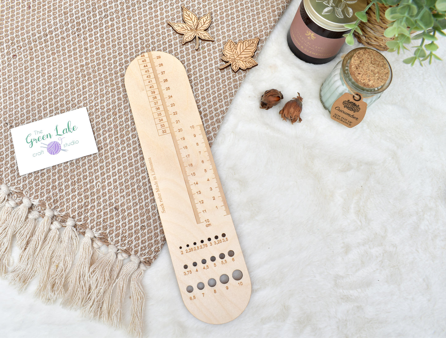Wooden Sock Ruler N1 EU