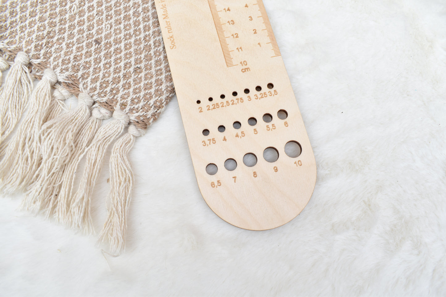 Wooden Sock Ruler N1 EU