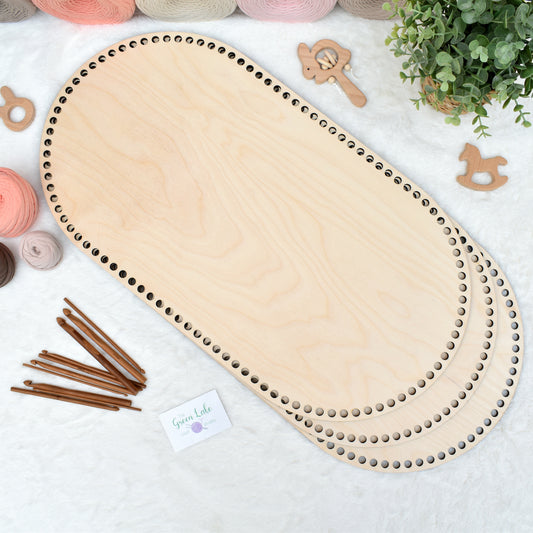 Baby cradle wooden basket bottom 75x35cm with 10mm hole size Moses basket base Changing basket base