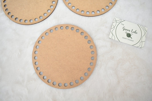 Circular base for crochet basket MDF