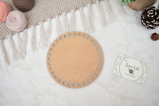 Circular base for crochet basket MDF