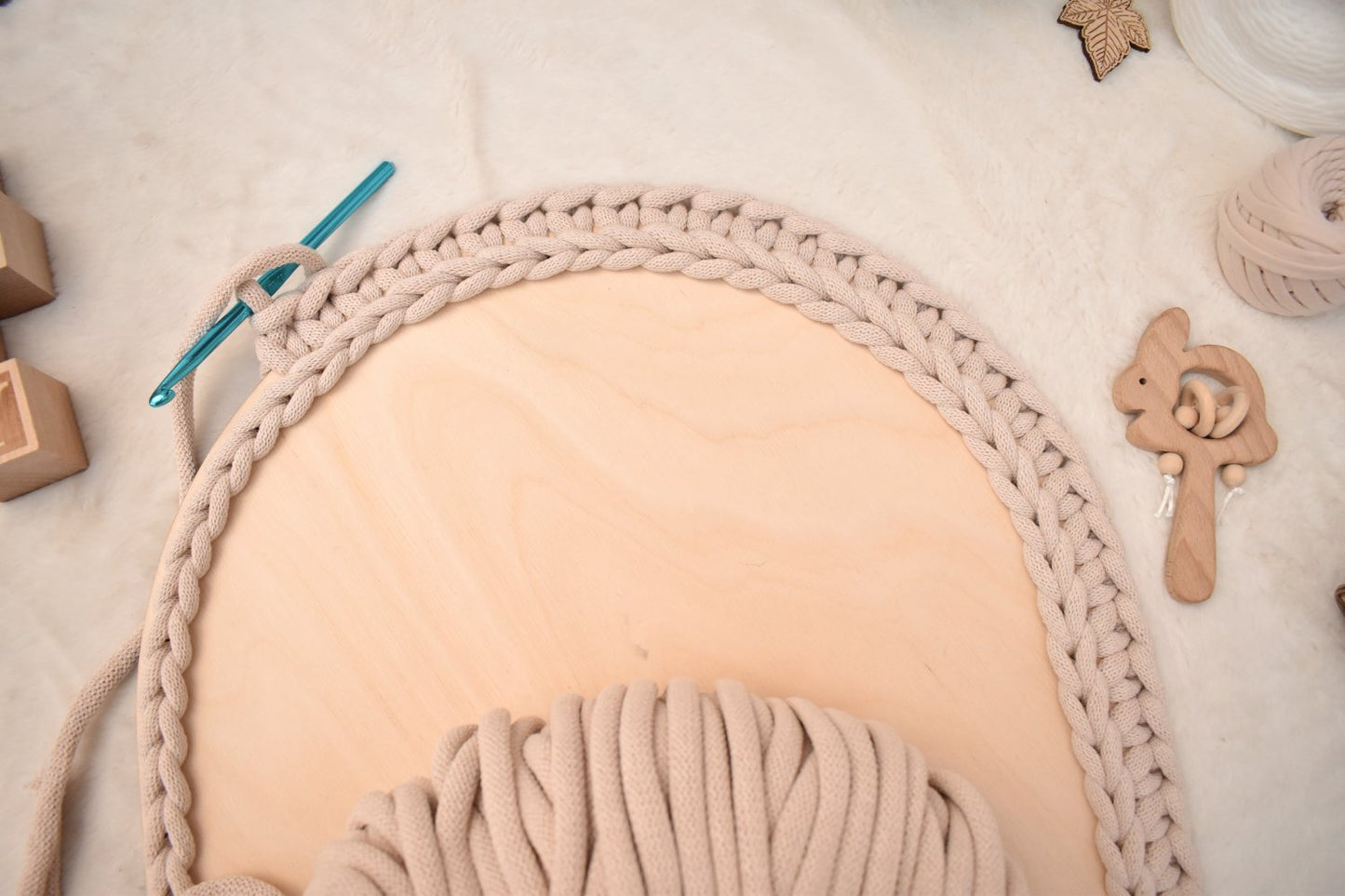 Baby cradle wooden basket bottom 80x38cm with 10mm hole size