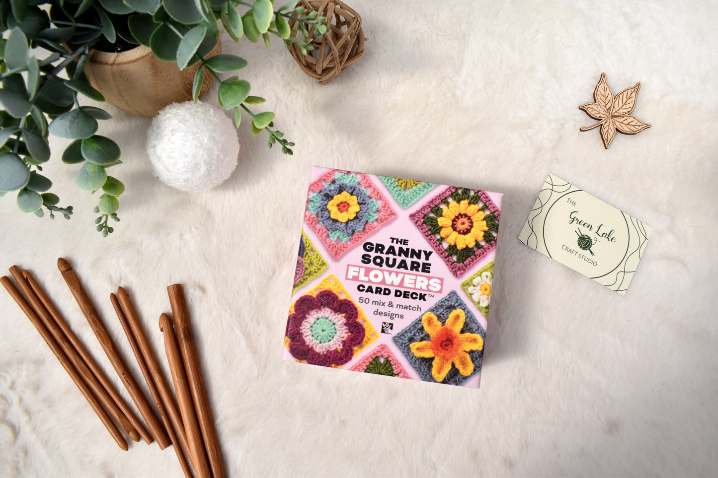 Granny square Flower card deck