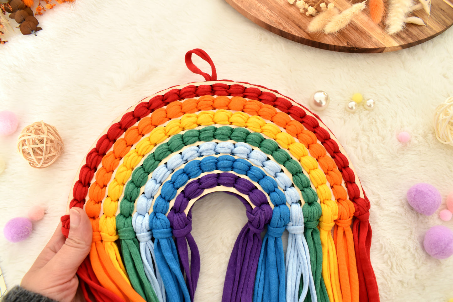 Rainbow Wall Hanging: Nursery Decor Classic