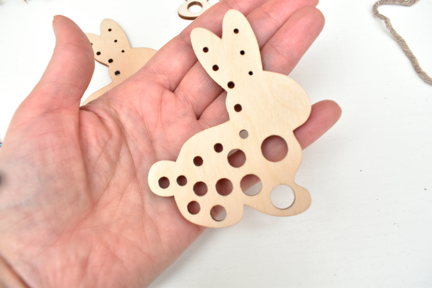 Bunny knitting needle gauge