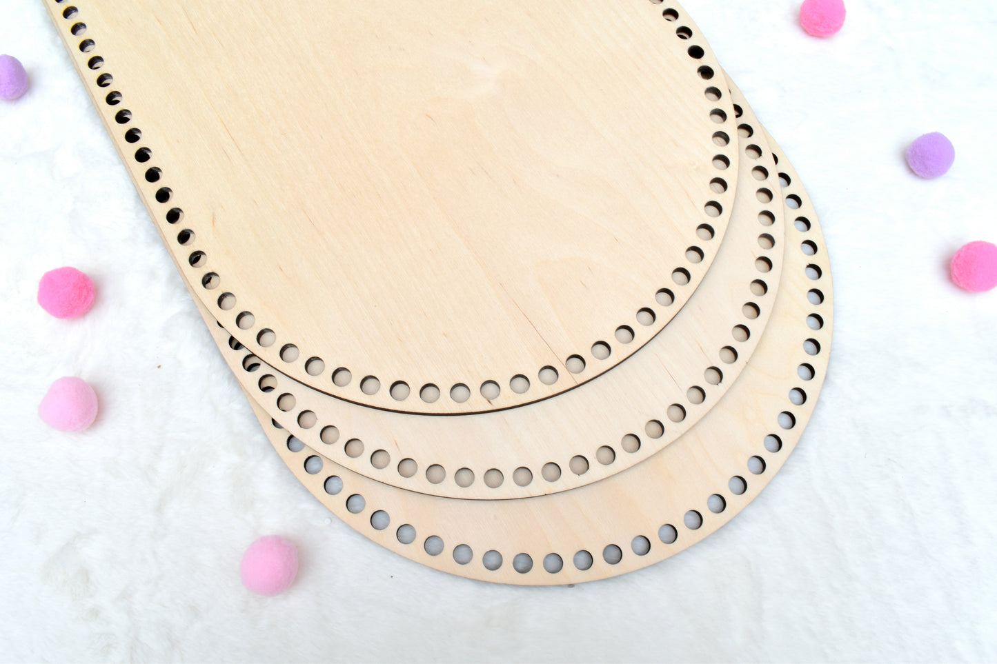 Baby cradle wooden basket bottom 75x35cm with 10mm hole size Moses basket base Changing basket base
