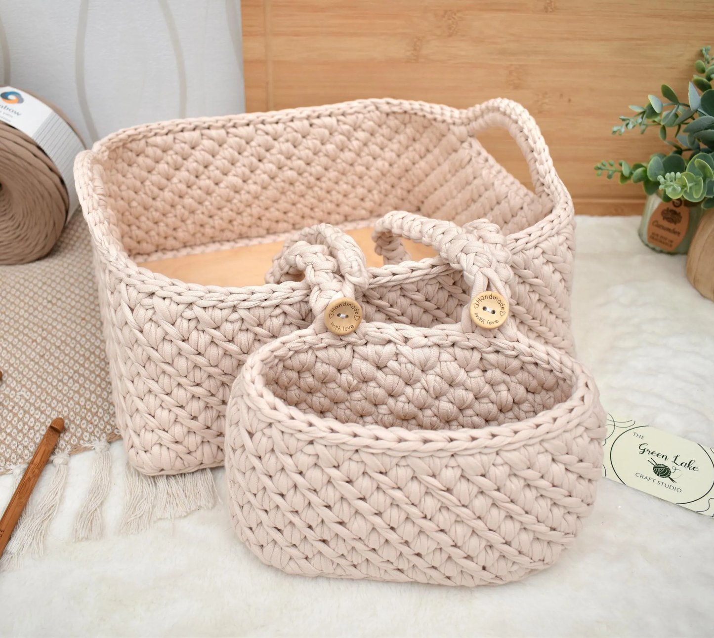 Set of 2 nursery baskets