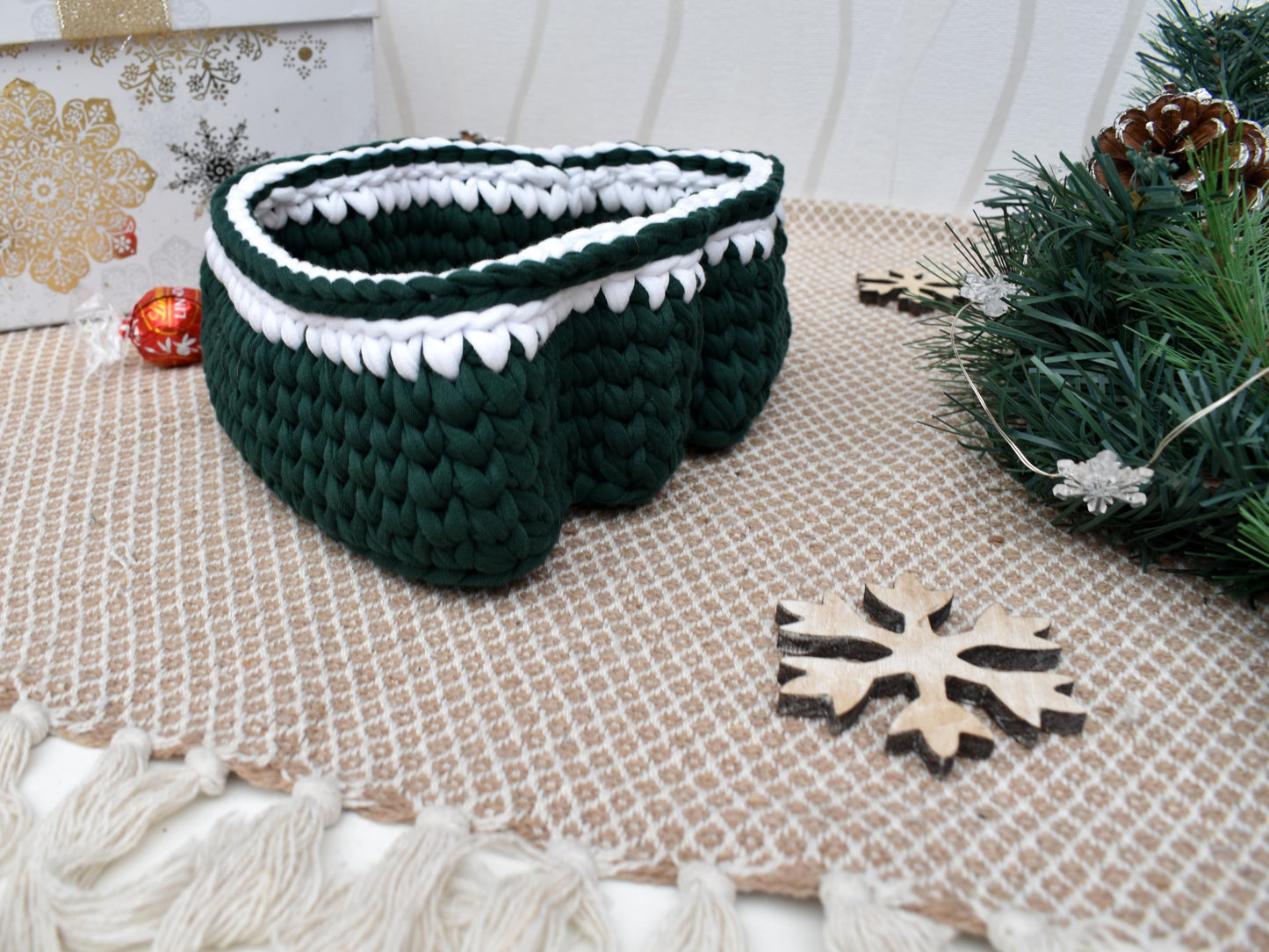 Christmas tree storage basket