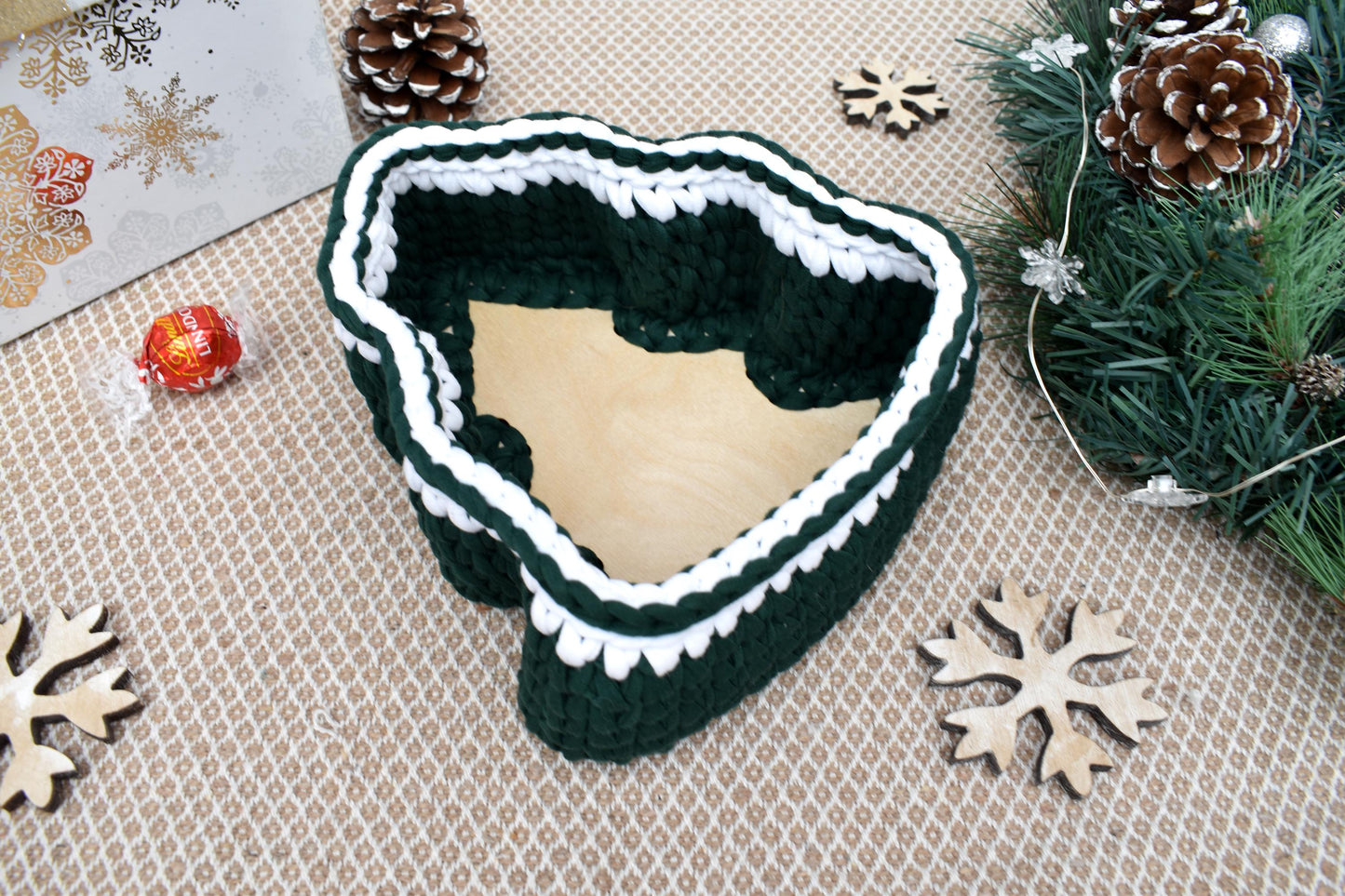 Christmas tree storage basket