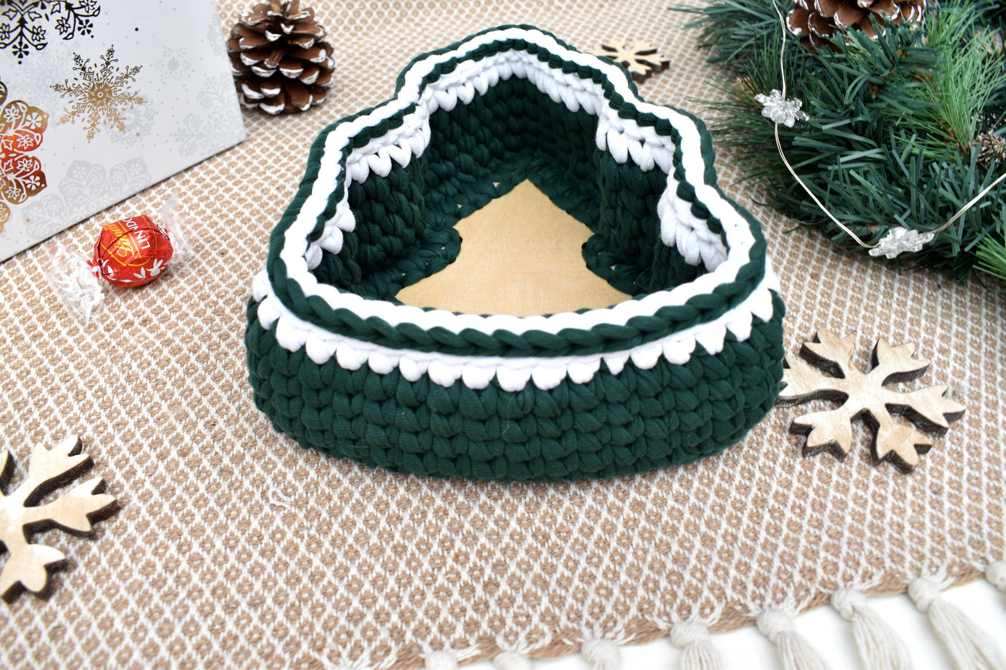 Christmas tree storage basket