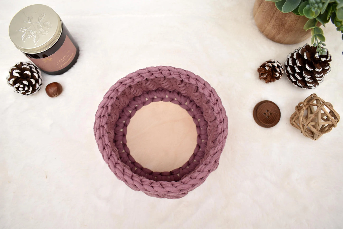 Girl's room decor basket