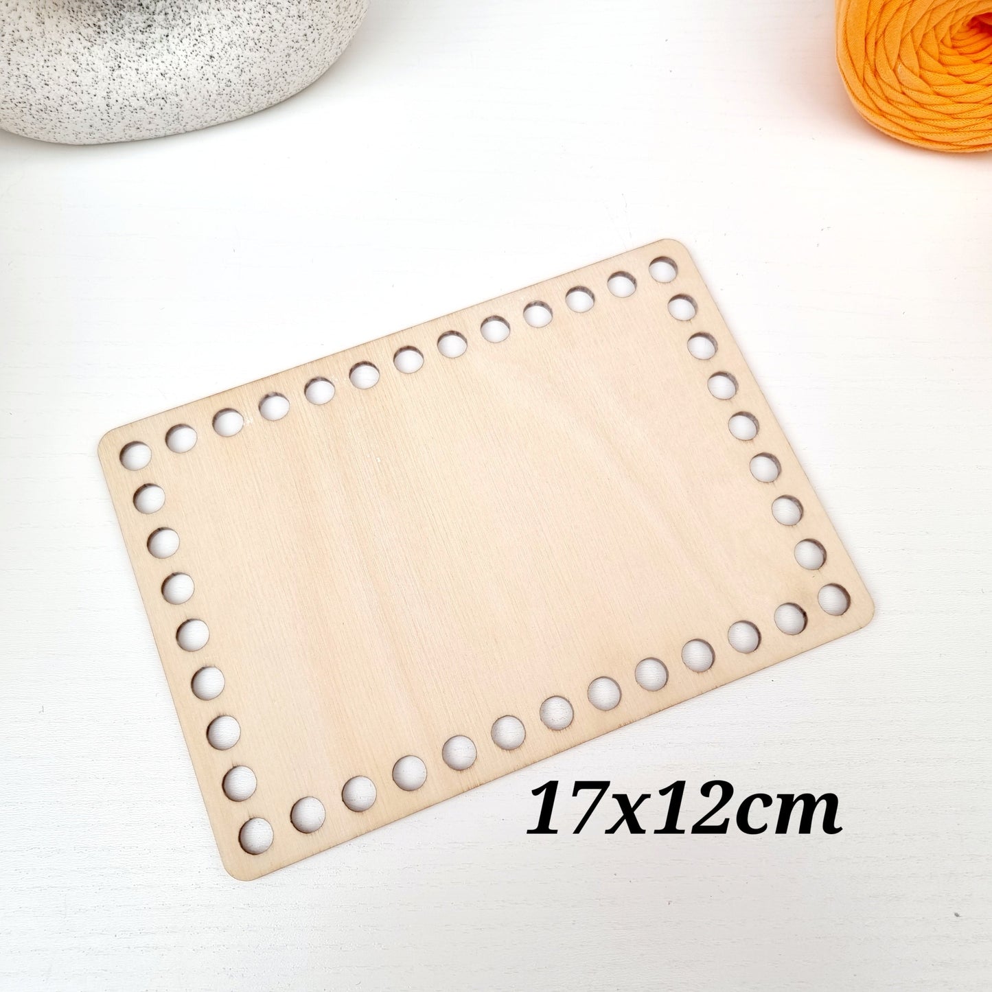 Wide Rectangle Wooden Base