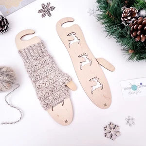 Mitten Wooden Blockers - Deer design