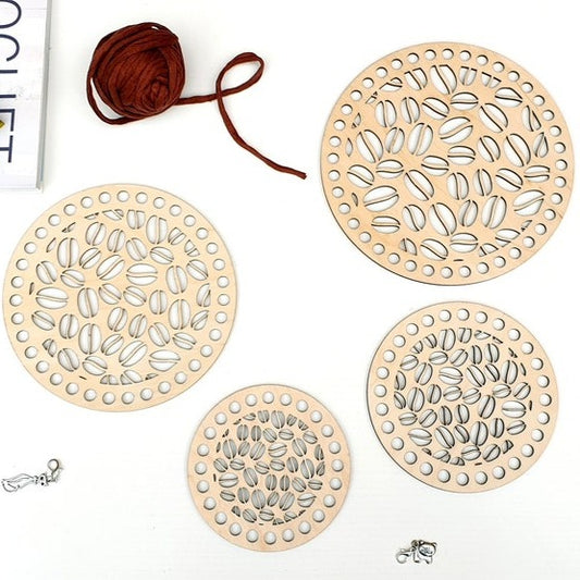 Wooden base Coffee Beans Design