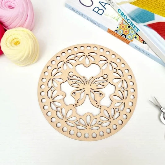 Wooden base Butterfly Design