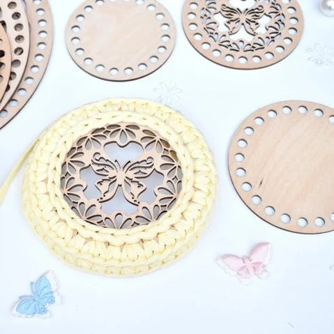 Wooden base Butterfly Design