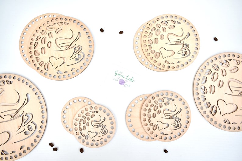Wooden base coffee lovers design