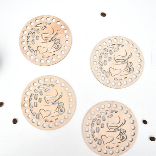 Wooden base Coffee Lovers Design