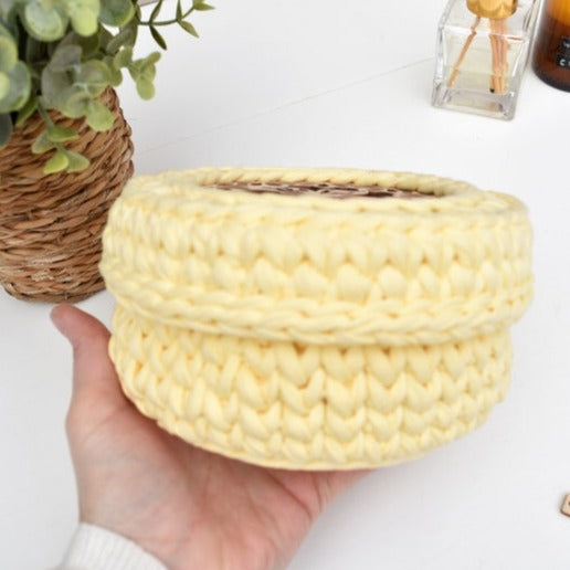 Crochet basket Butterfly