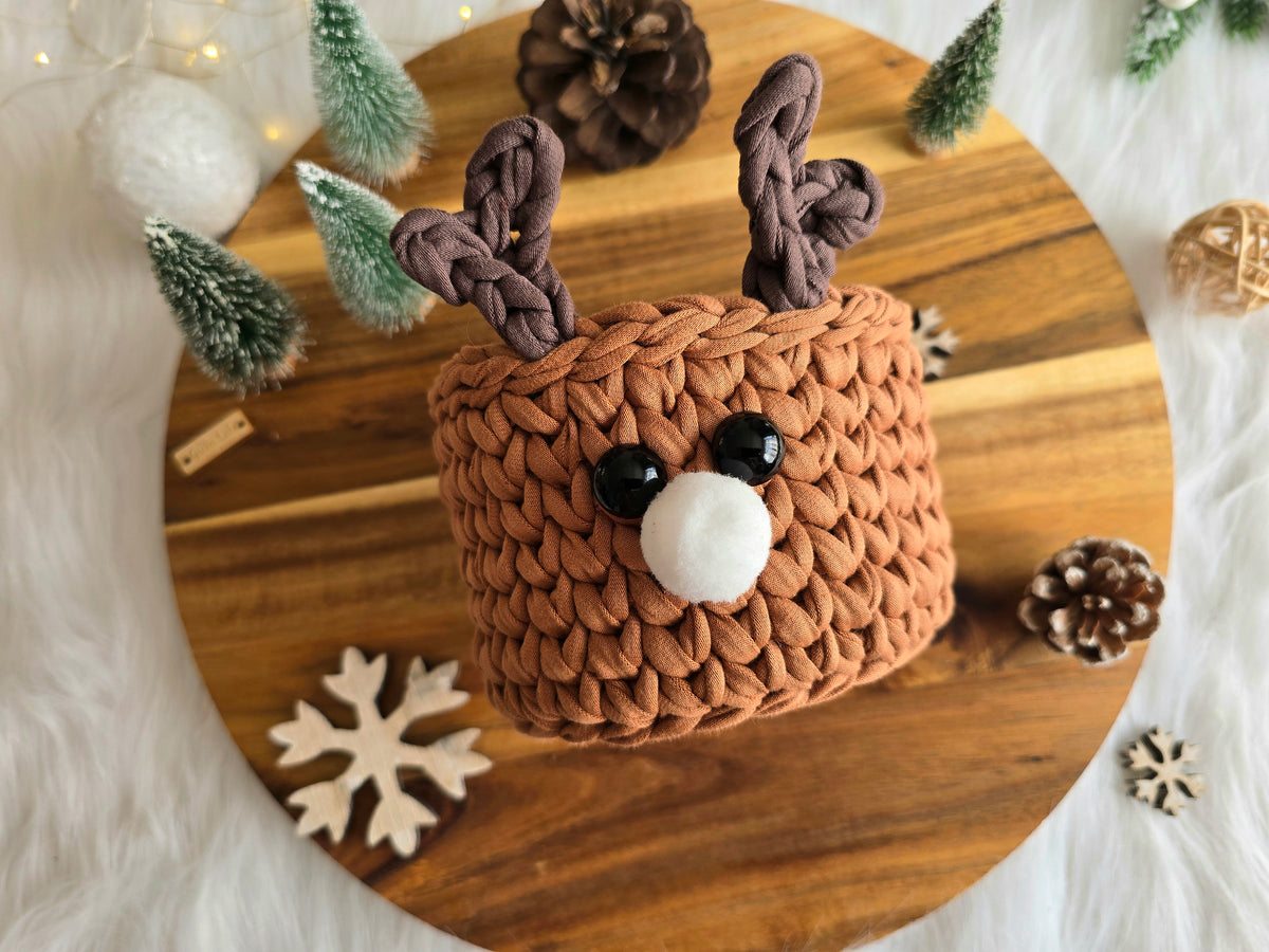 PDF Reindeer Storage Basket Tutorial