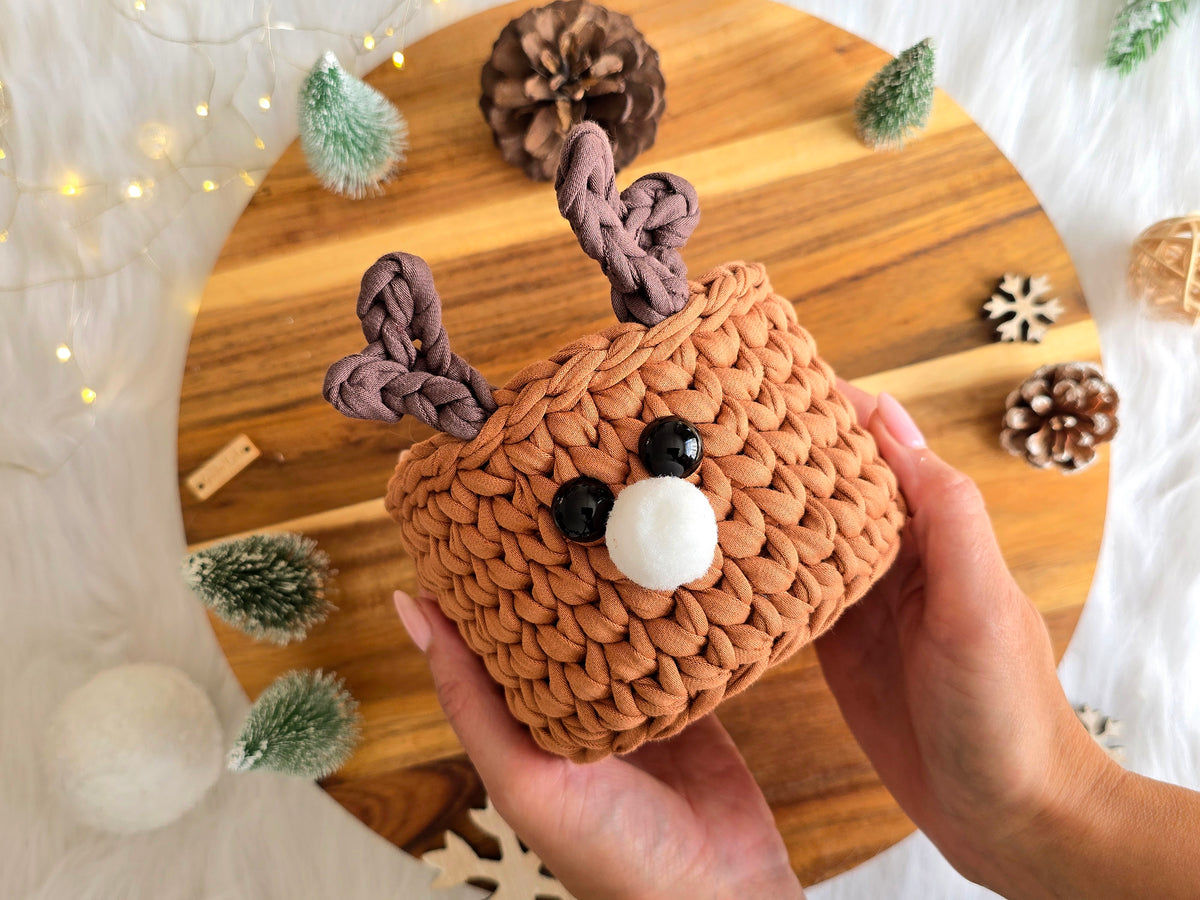 PDF Reindeer Storage Basket Tutorial