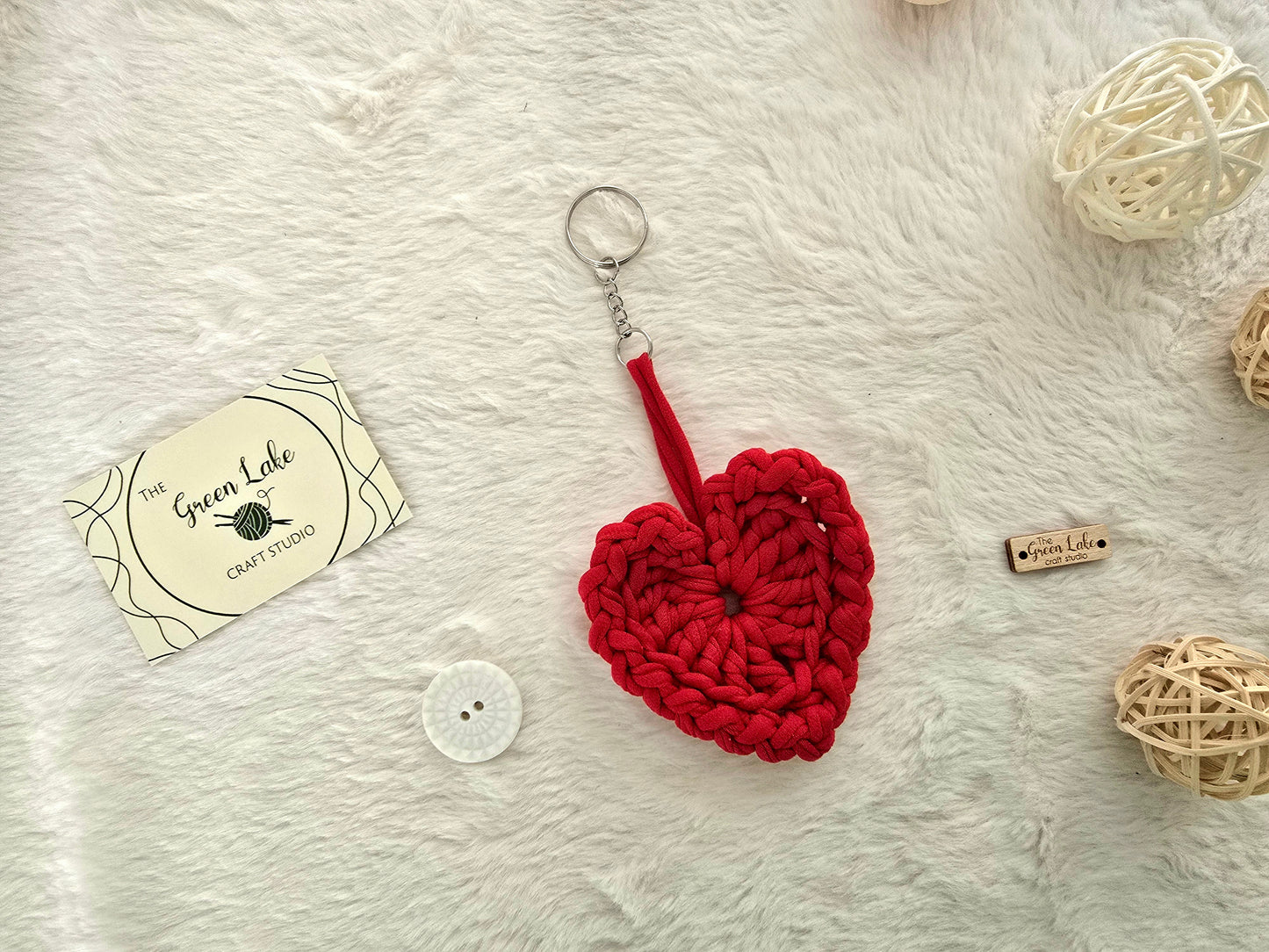 Heart keyring