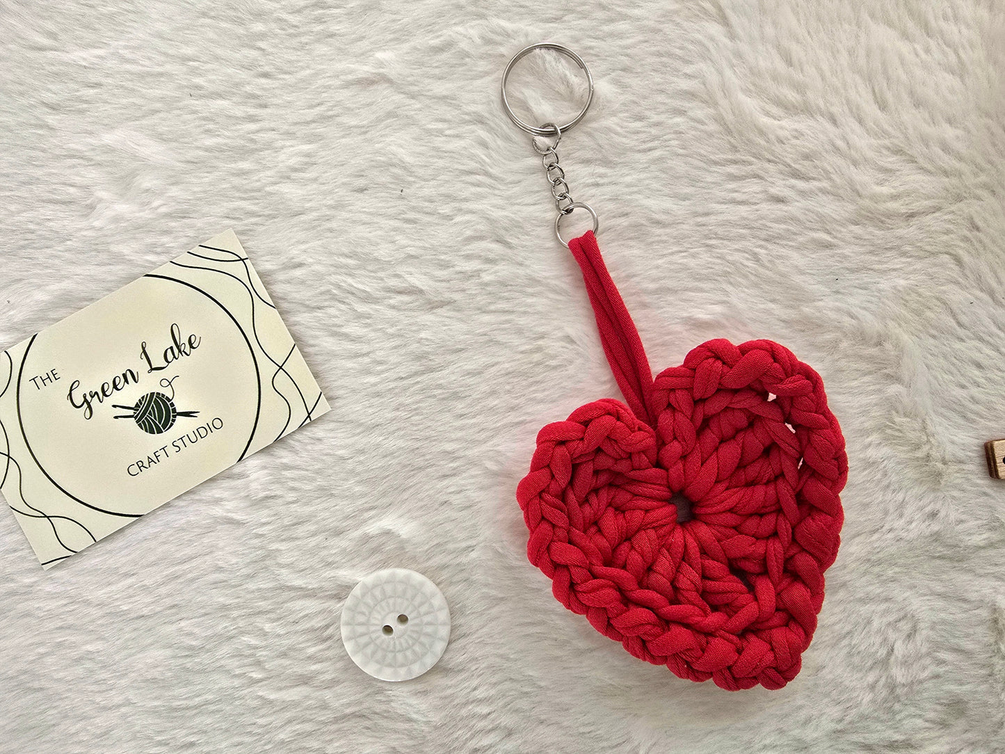 Heart keyring