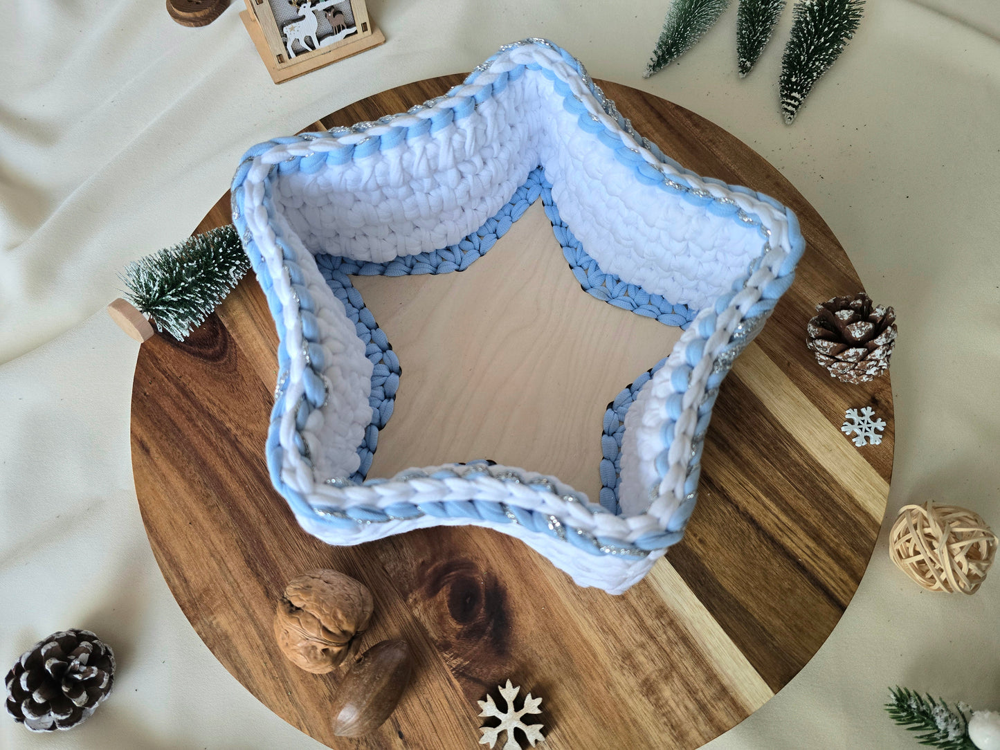 Christmas Star storage basket