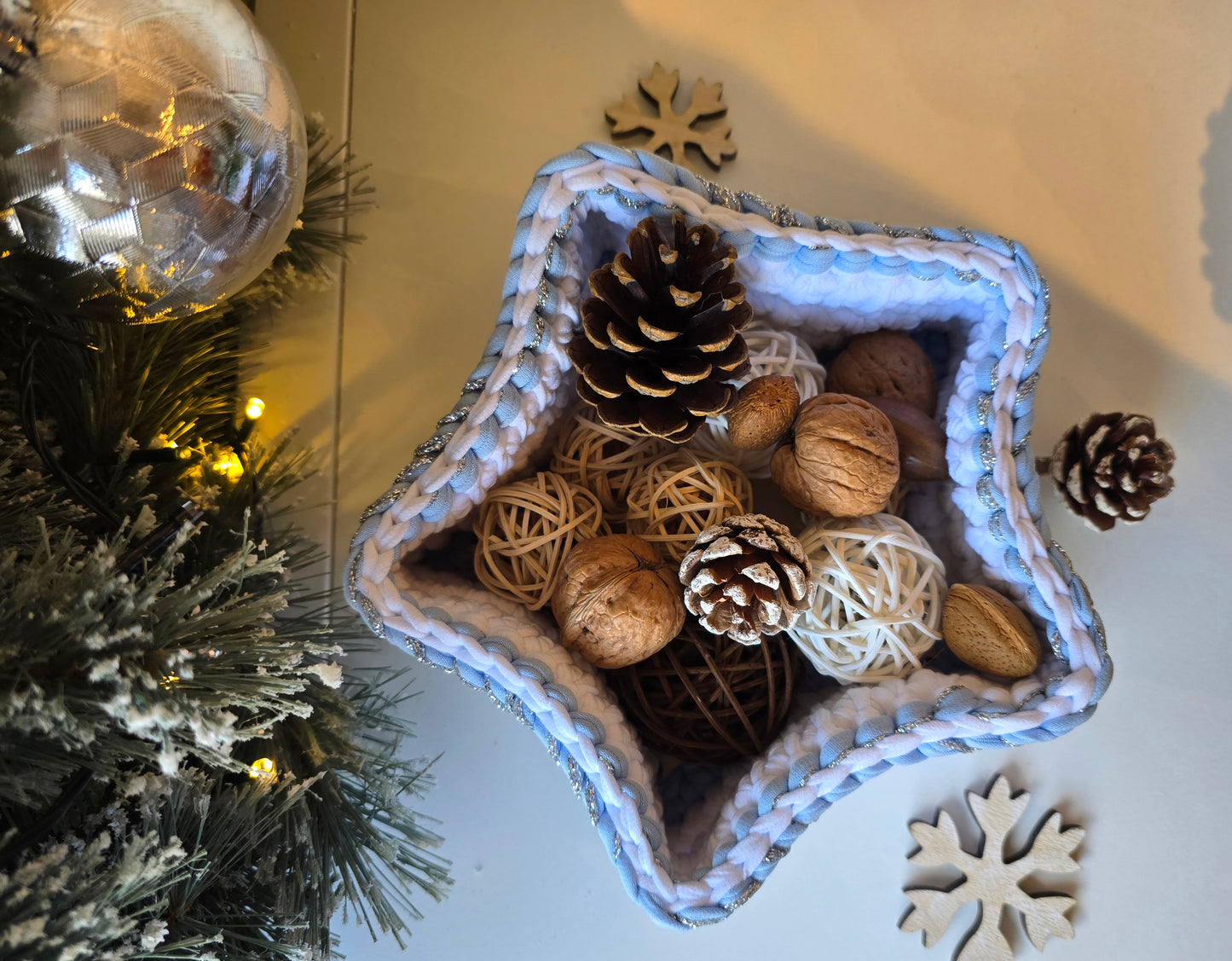Christmas Star storage basket