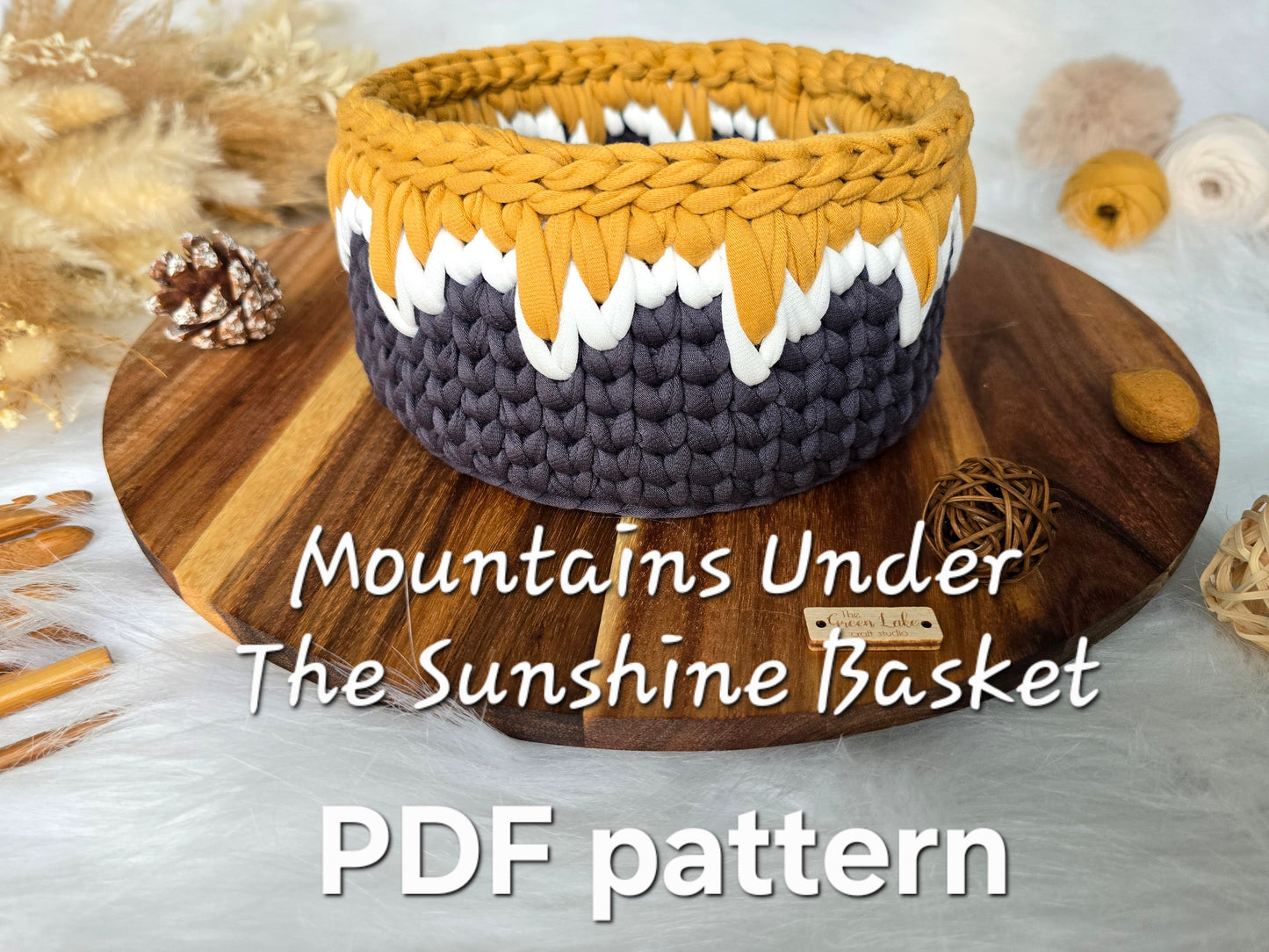 Mountains Under The Sunshine Basket PDF Pattern