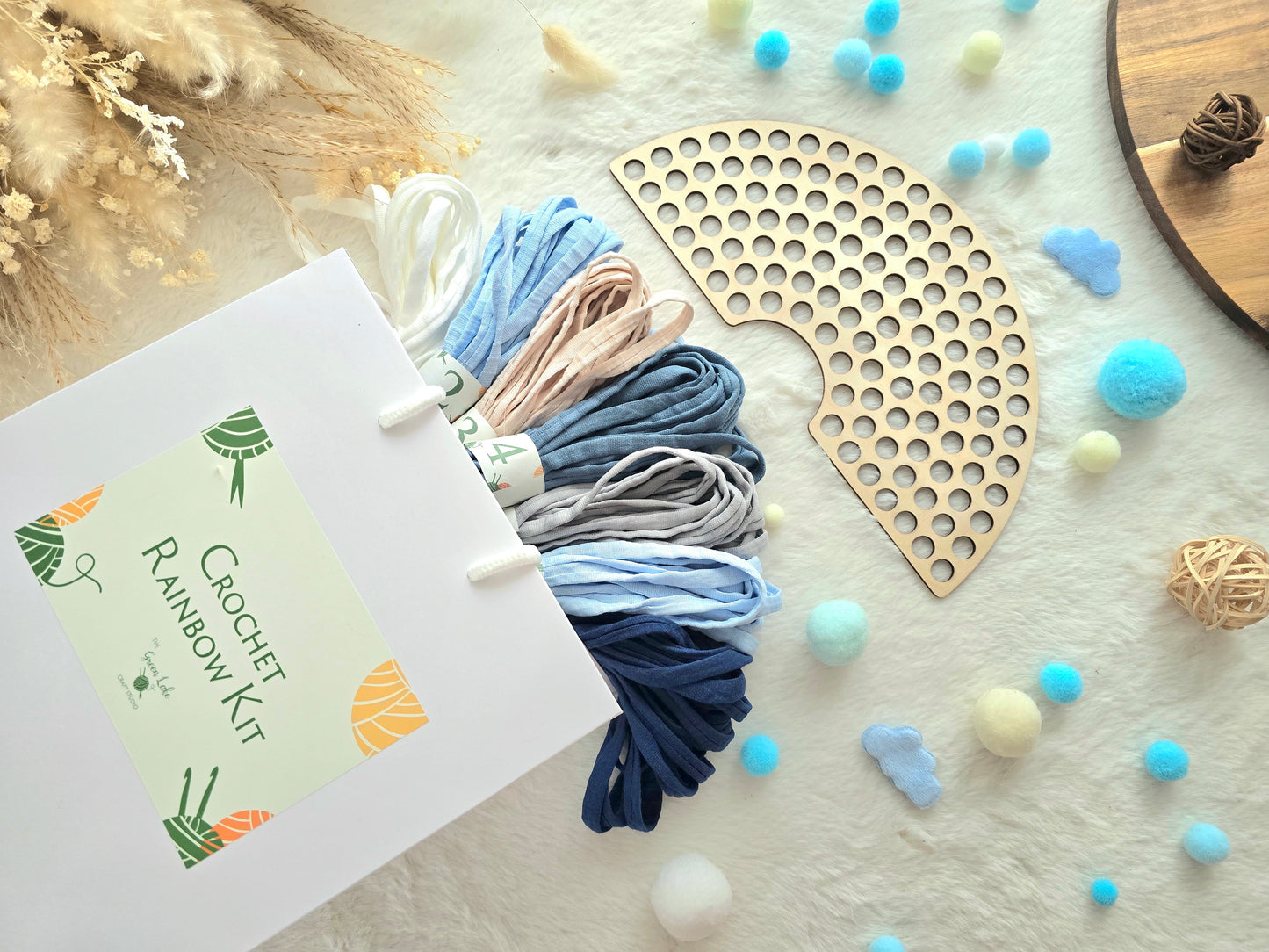 Rainbow Crochet Kit Blue colours