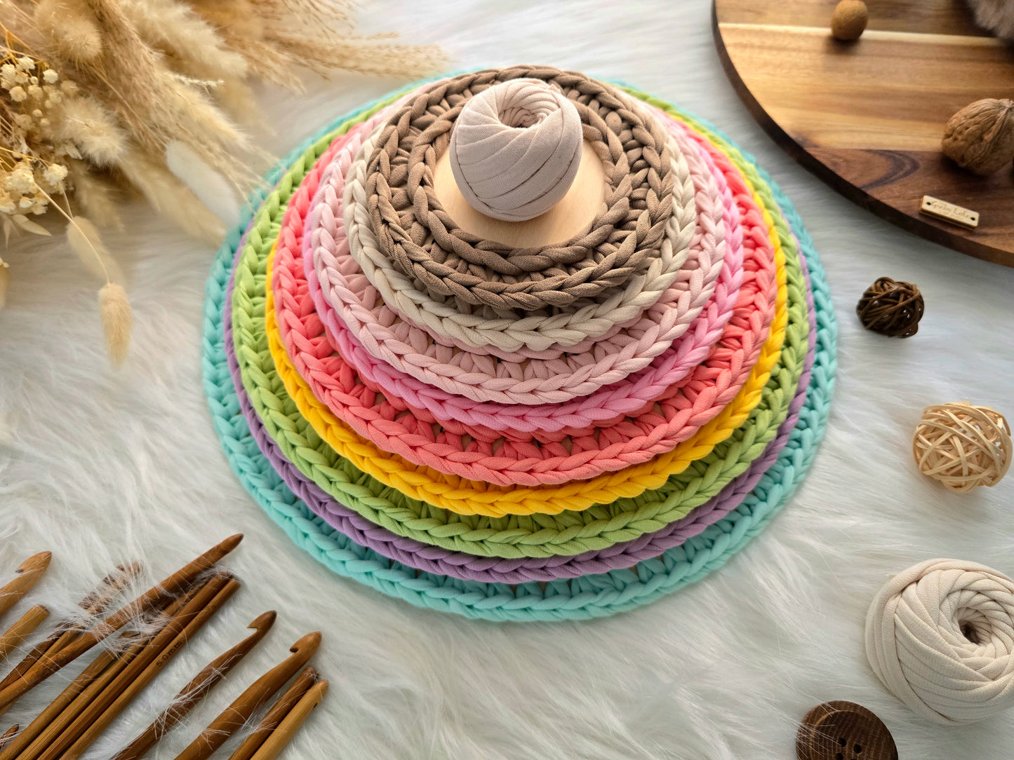 Tshirt yarn 100 meters/110 yards 330-380gr in 7-9mm thickness 100% Cotton Premium quality