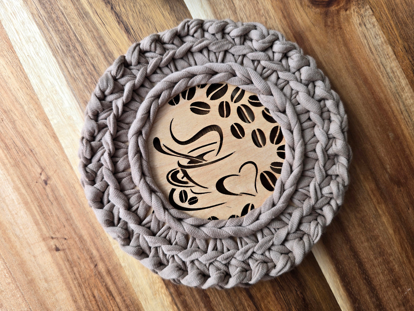 Coffee Lovers coaster crochet pattern PDF
