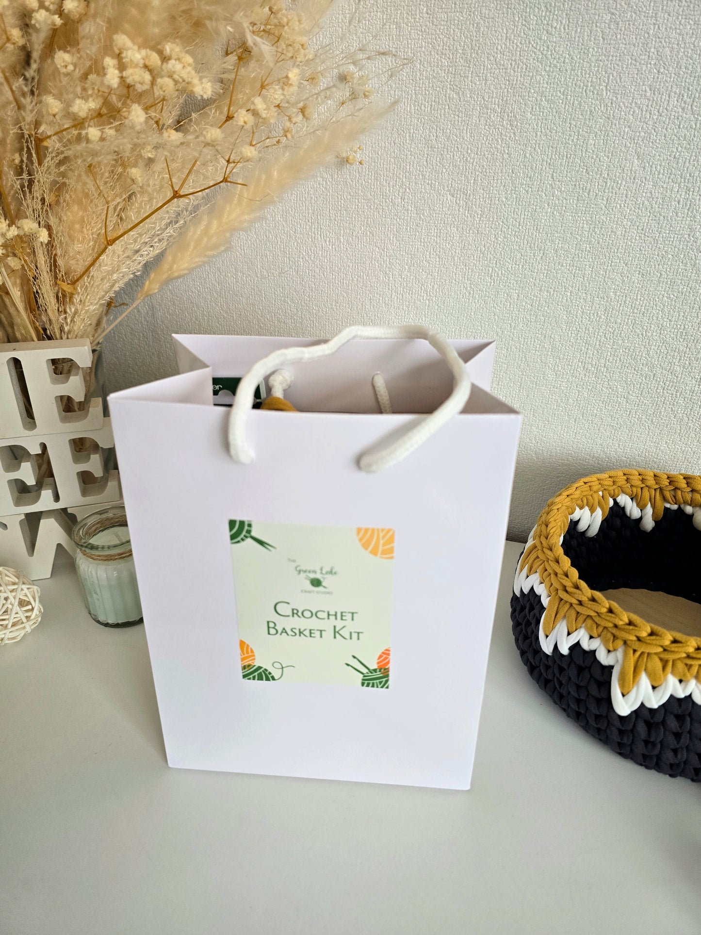 Crochet Basket DIY Kit Mountains Under The Sunshine