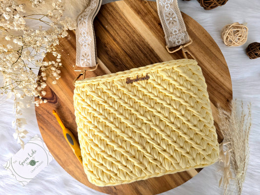 Learn to crochet Michella mini bag workshop Saturday 13th June 1pm-4pm