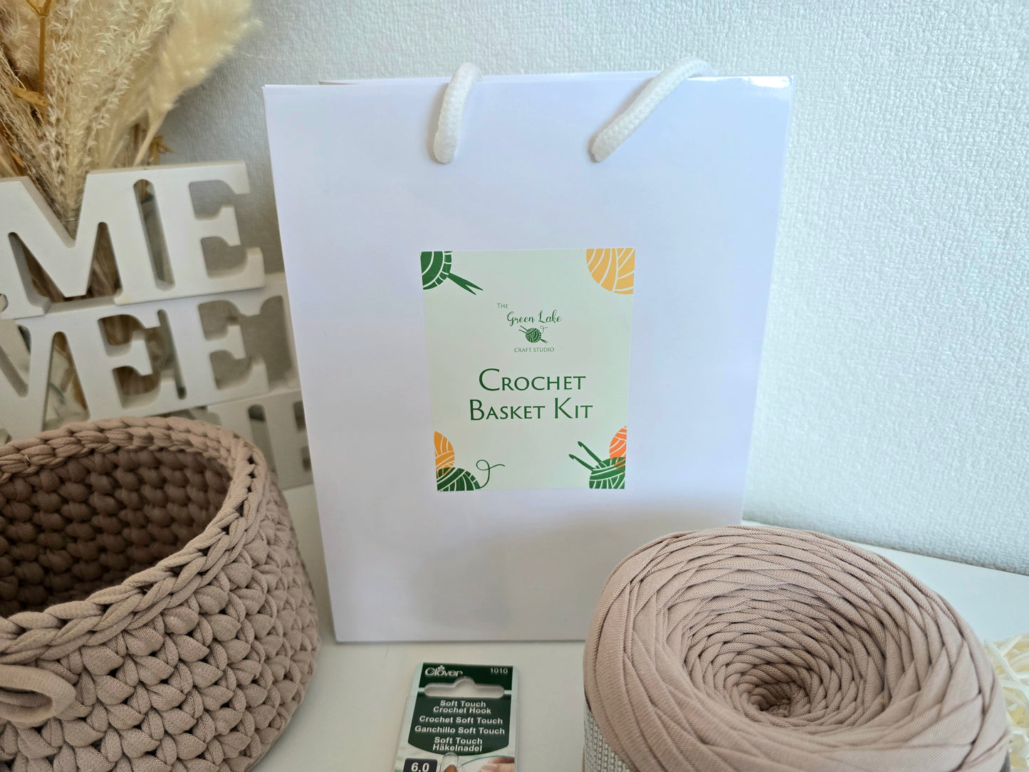 Small Crochet Basket Kit - Waistcoat Stitch