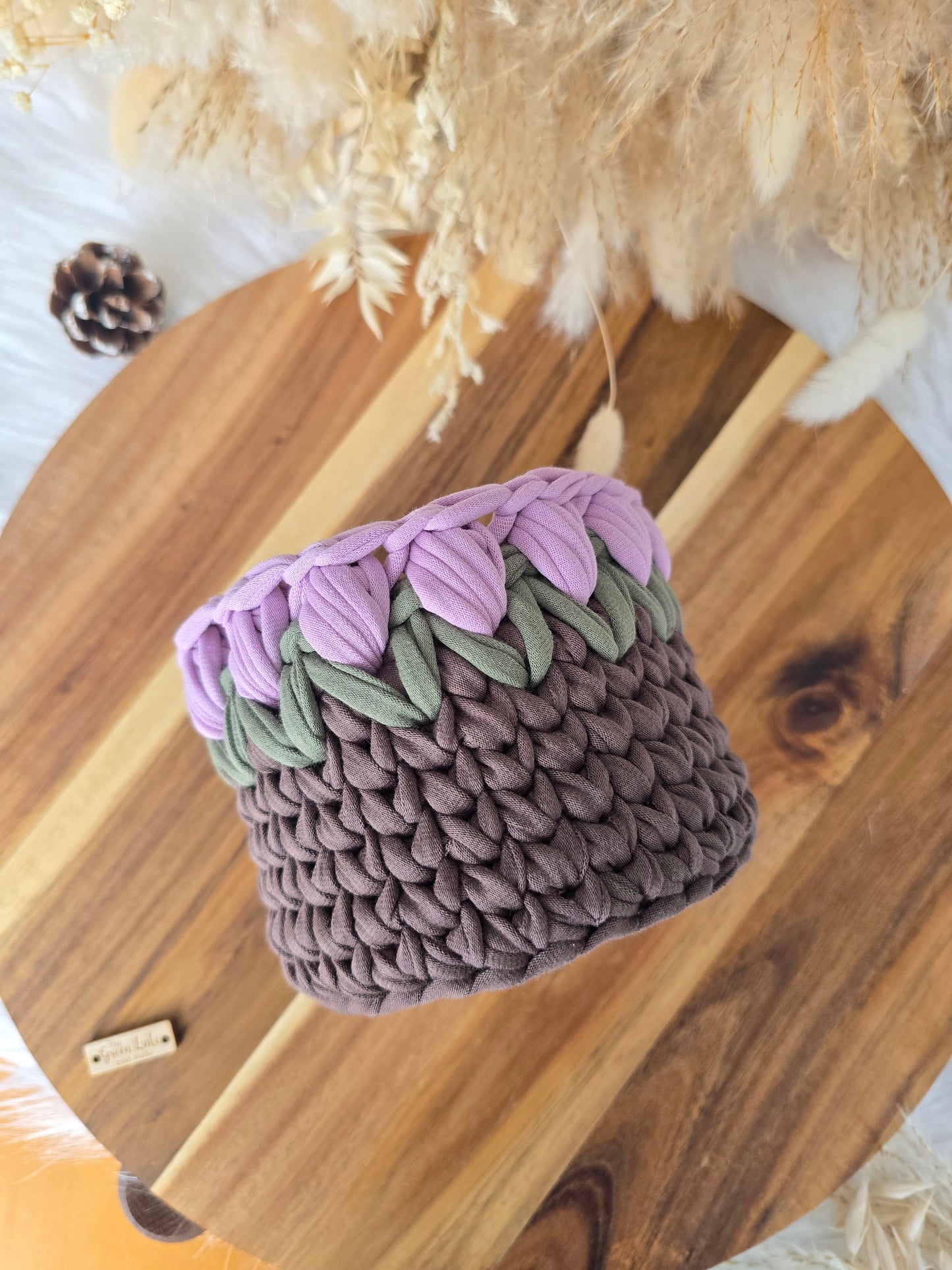 Tulip Crochet Basket DIY Kit