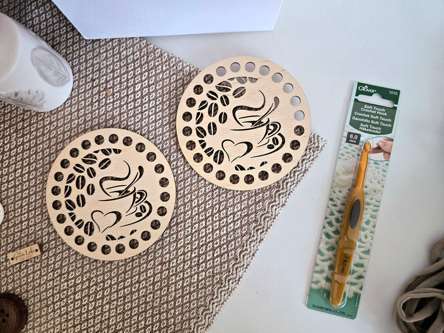 Coaster crochet DIY Kit - make 2