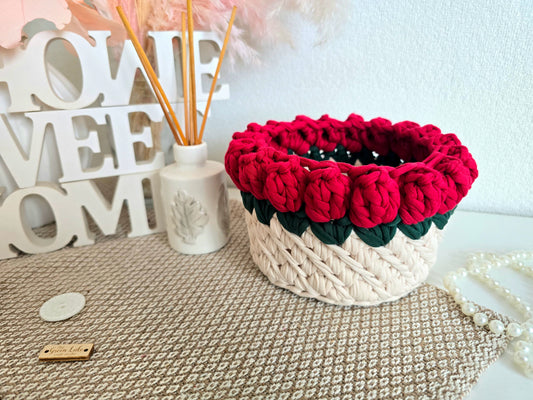Learn colour change with Tshirt yarn - Rose basket Wednesday 19th  August 10am-1pm
