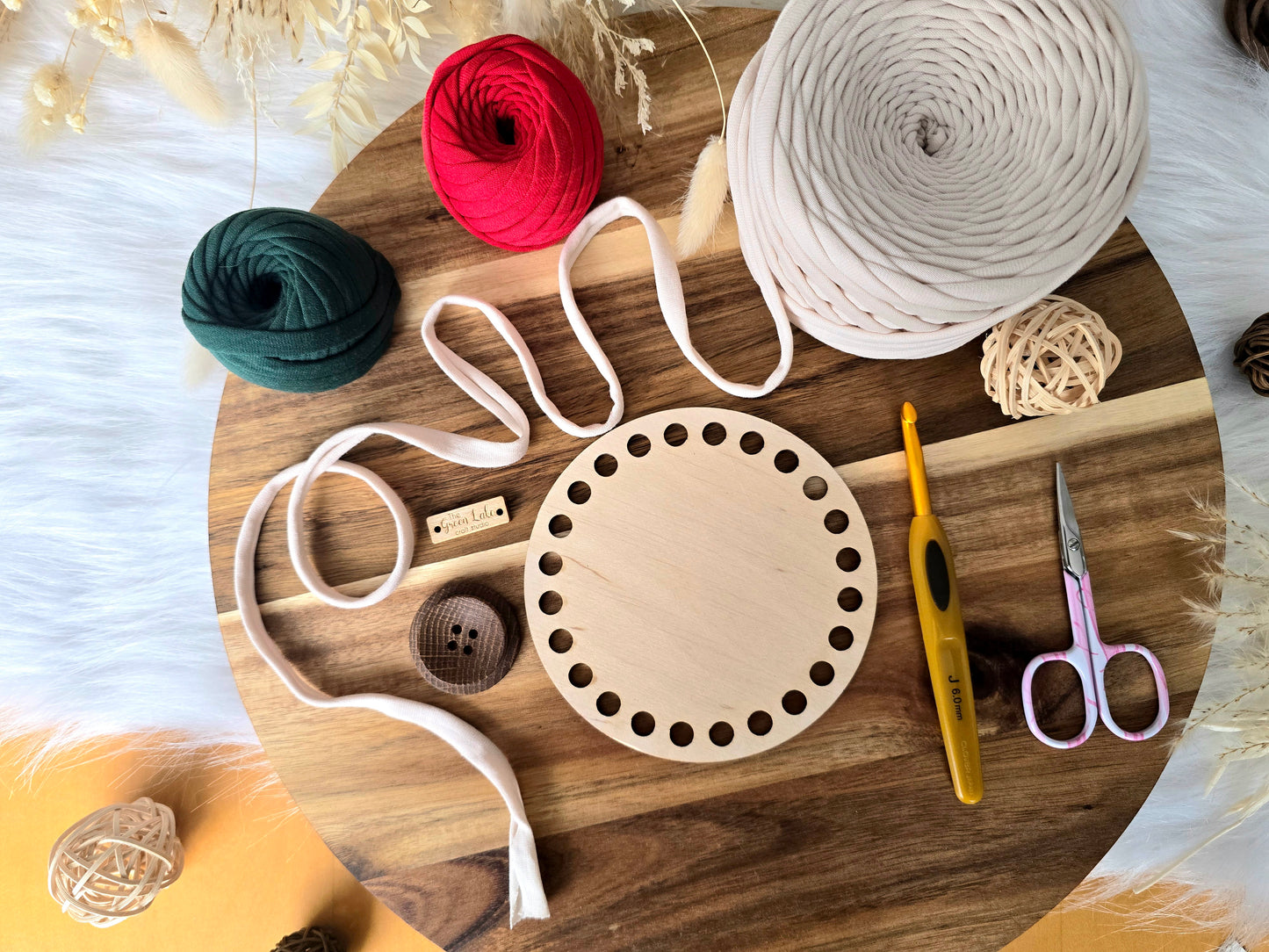 Rose Crochet Basket PDF Pattern
