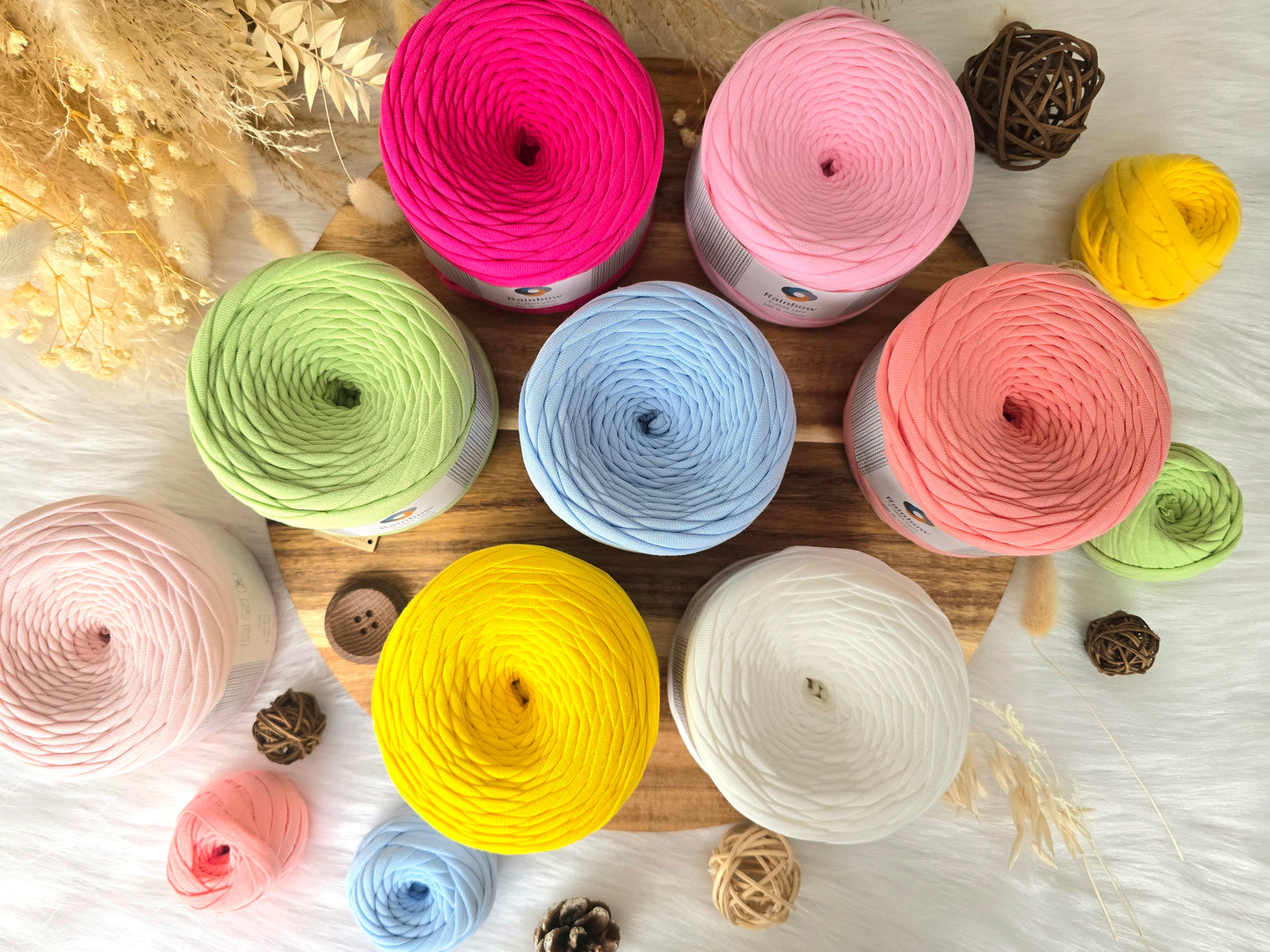 Tshirt yarn 50metres/55yards, 150-180gr, 7-9mm thickness, 100% Cotton Premium quality
