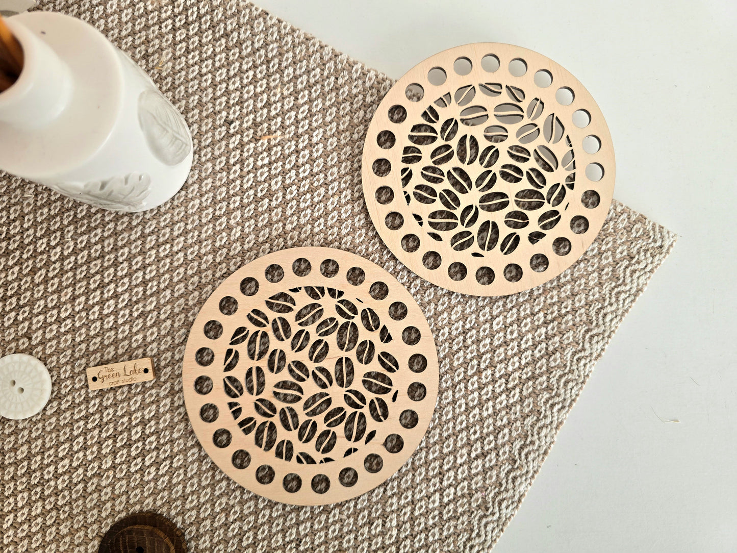Coaster crochet DIY Kit - make 2
